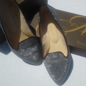 Enzo Angiolini Loafers Black Stud 6.5
